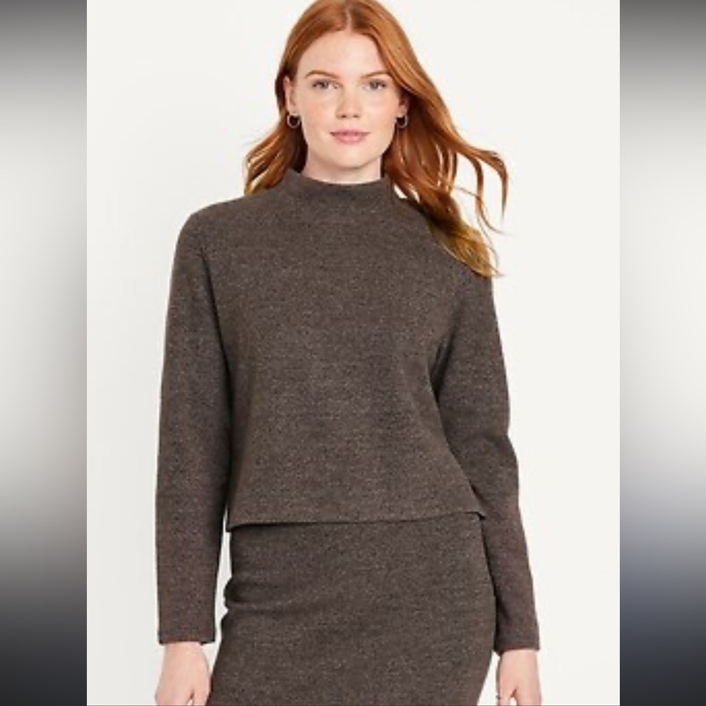 Old Navy| French Rib Mock-Neck Sweater and Skirt set size Medium